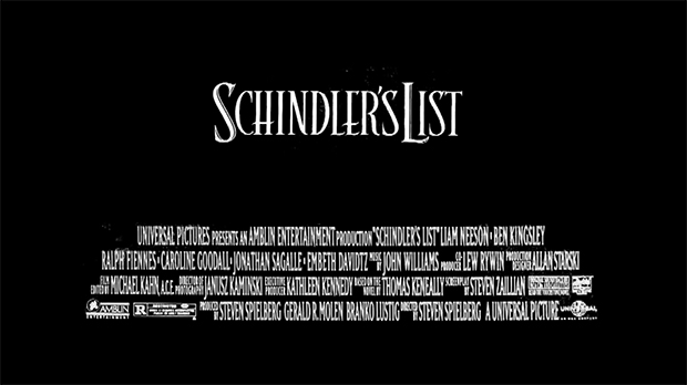 シンドラーのリスト 映画  スティーブン・スピルバーグ