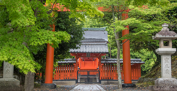 京都 嵐山 天龍寺の鳥居